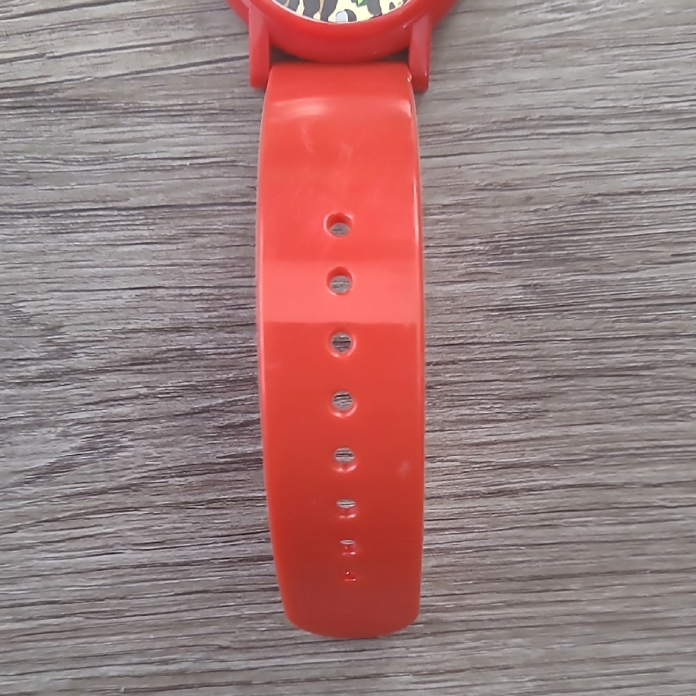 Red Leopard Print Watch - Picture 4 of 6